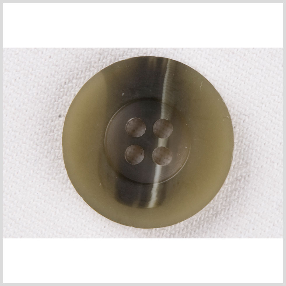 Plastic 4-Hole Button - 36L/23mm - Olive, Charcoal and White Streaked Flat Rim - Joann Fabrics