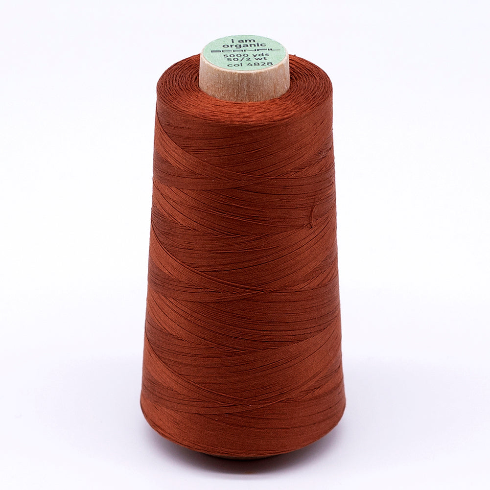 SCANFIL® 50wt Organic Pima Cotton Thread 5000 yd Cones - 4828 Baked Clay - Joann Fabrics