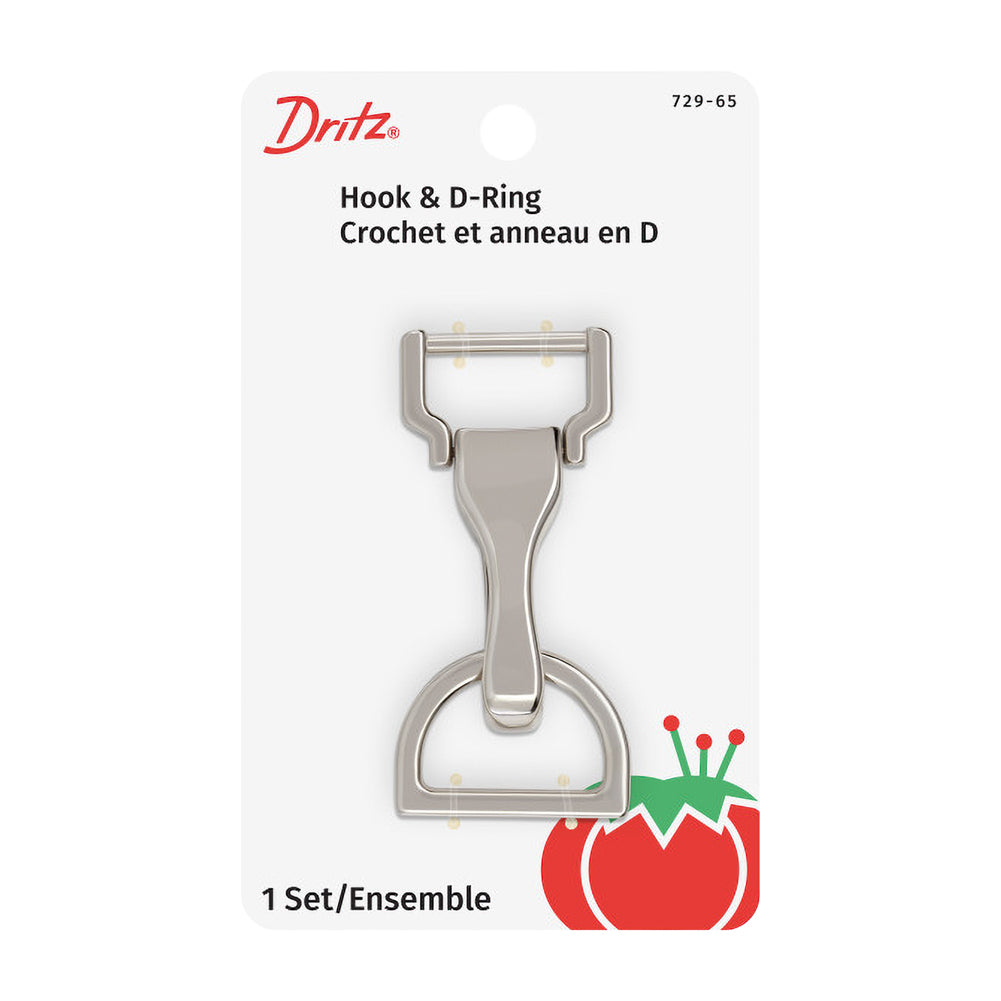 Dritz Large Hook & D-Ring - Nickel - 1 Set - Joann Fabrics