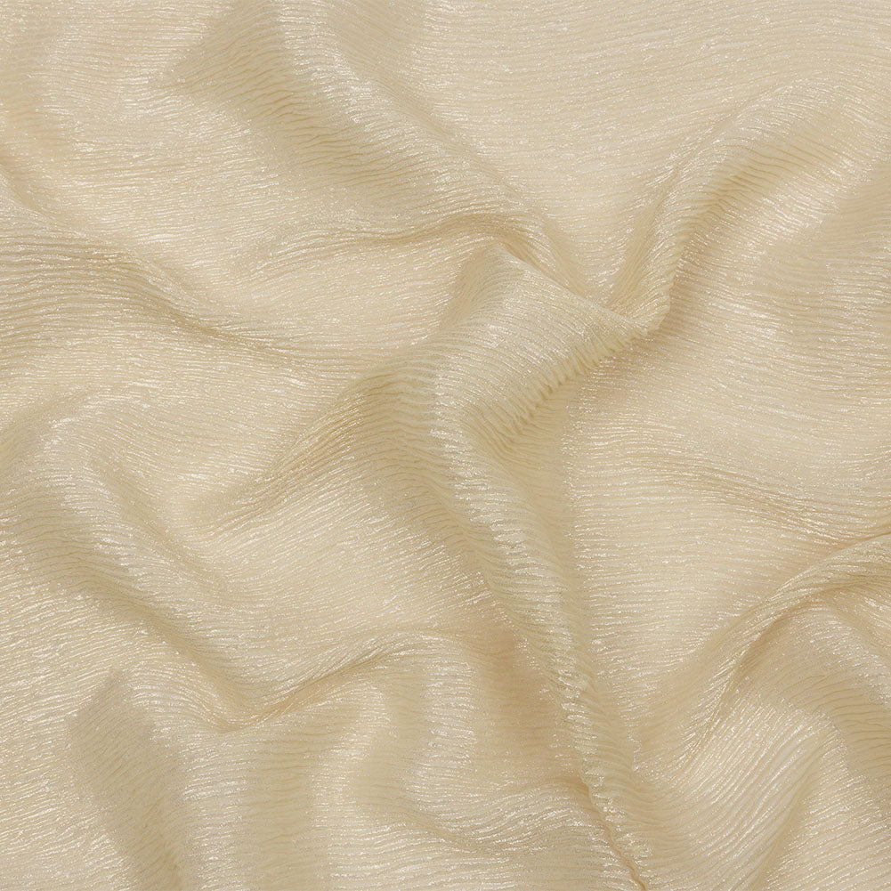 Polyester Chiffon Plisse with All-Over Foil - Gold - Honey Collection - Joann Fabrics