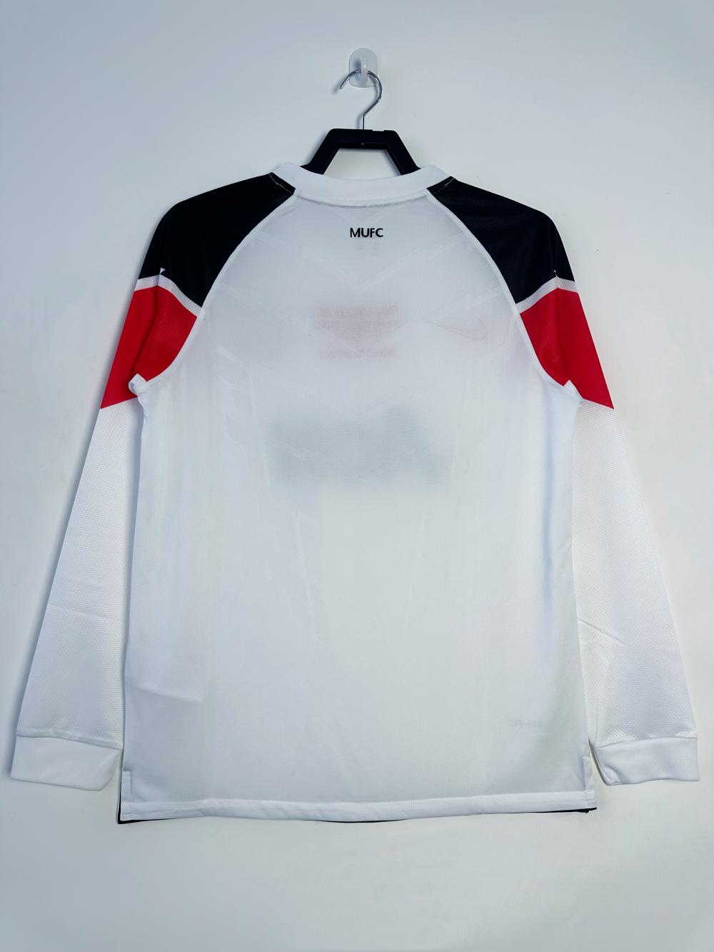 2010/2011 Retro Long Sleeve Manchester United Away Football Shirt 1:1 Thai Quality（Champions League version）