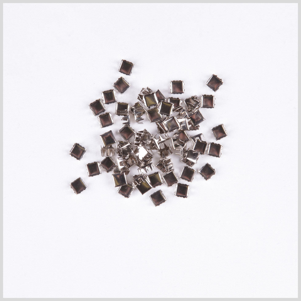 Silver Flat Nail Heads - 0.25