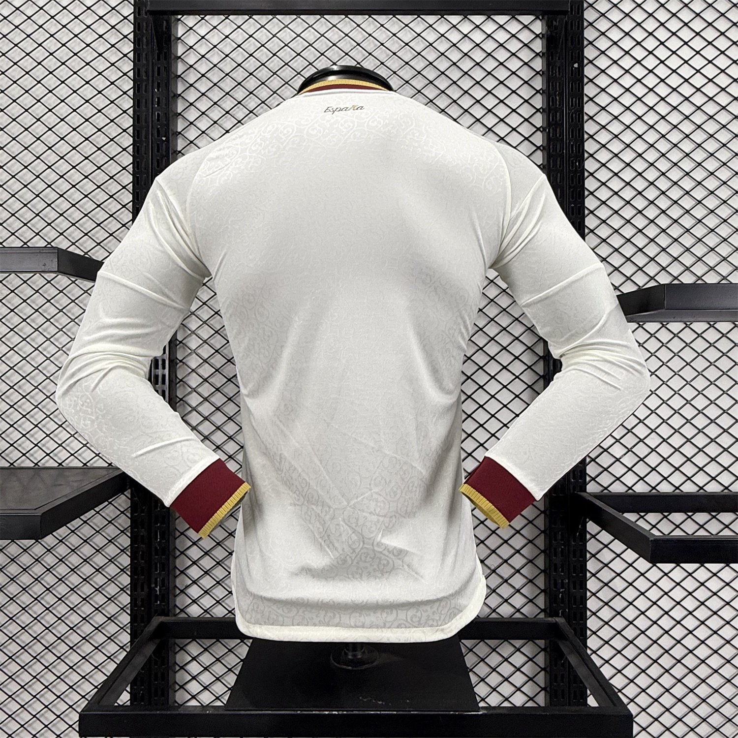 【Two-Crown Star】Spain 2026 Away Long Sleeves Jersey - Player Version - UnitedFutballJersey
