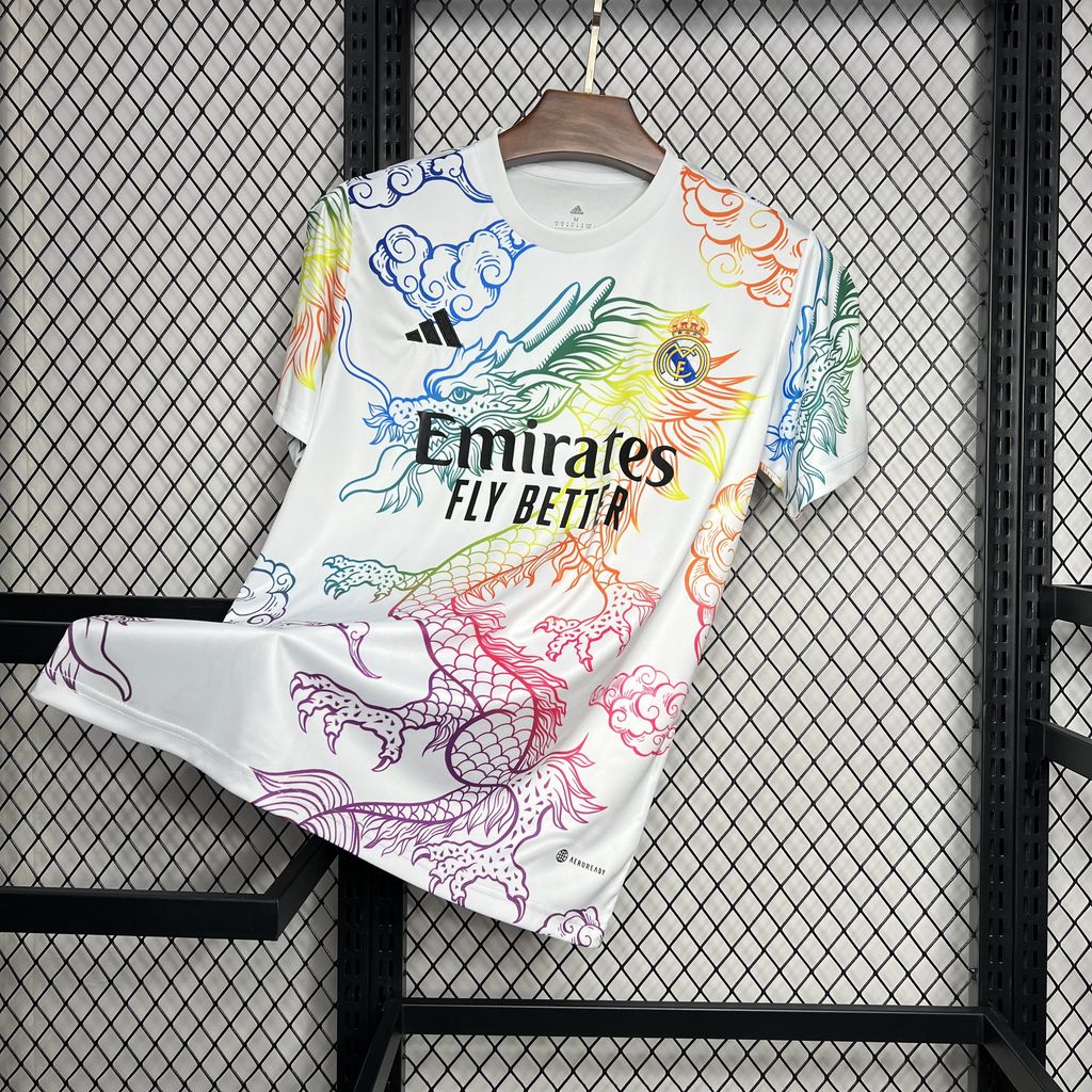 2024/2025 Real Madrid White Cailong Special Edition Jersey