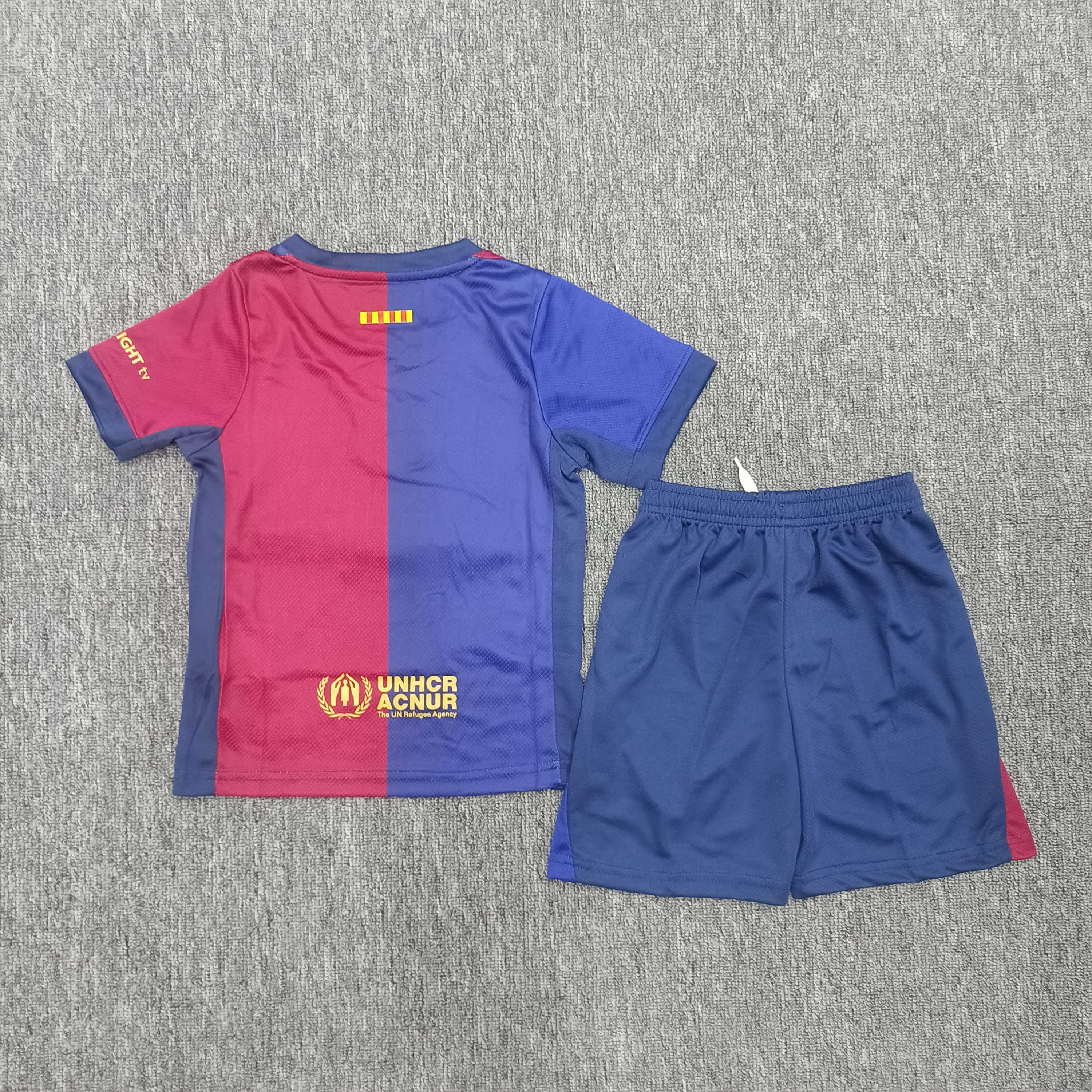 2025/2026 Barcelona Home No Spotify Football Jersey 1:1 Thai Quality Kids Size