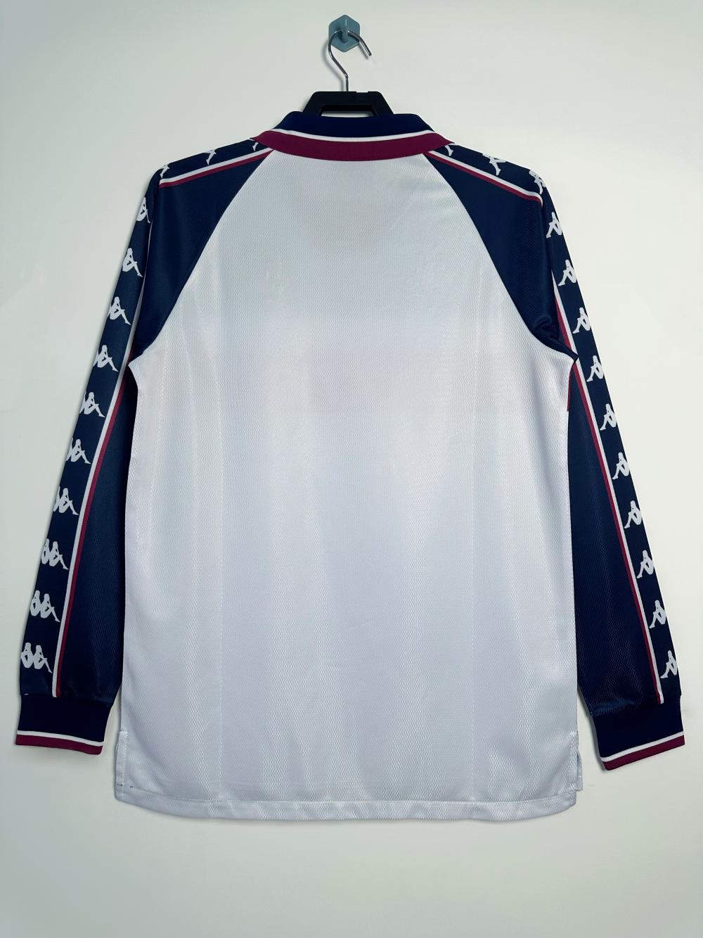 1997-1998 Retro Long Sleeve Manchester City Away Football Shirt 1:1 Thai Quality