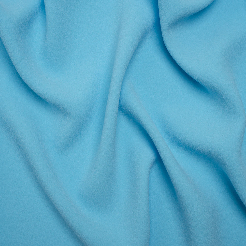 Stretch Polyester Crepe by Alex Perry - Sky Blue - Designer Deadstock - Joann Fabrics