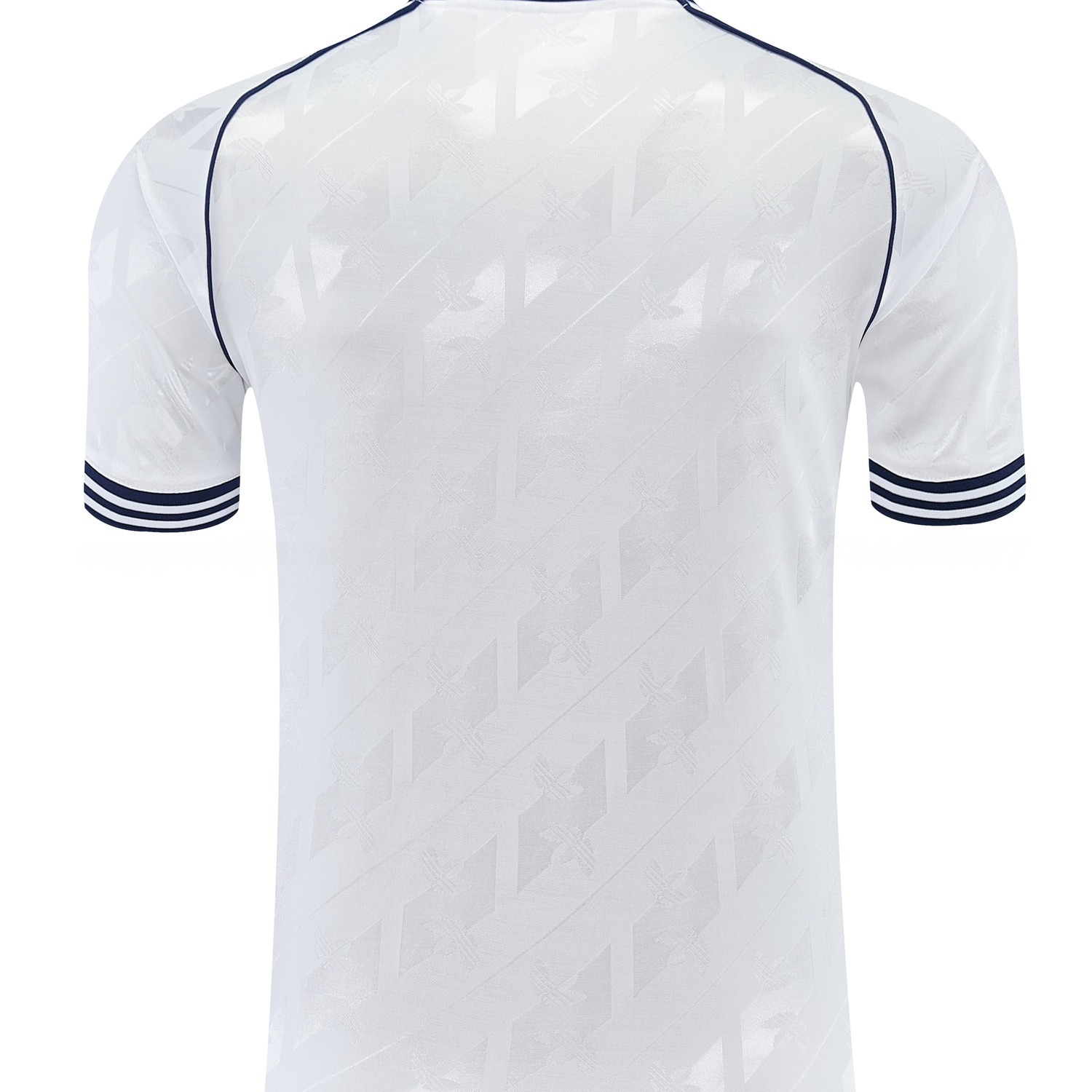 Real Madrid 26-27 Short-Sleeve Training Set - White Top & Navy Blue Shorts - UnitedFutballJersey