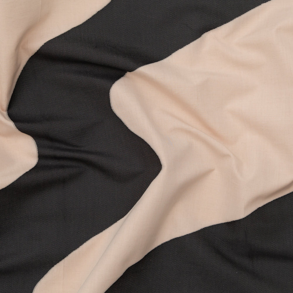 Milly Charcoal and Sandshell Abstract Cotton Woven - Joann Fabrics