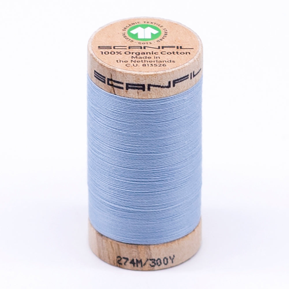 SCANFIL® 30wt Organic Pima Cotton Thread 300 yds - 4872 Baby Blue - Joann Fabrics