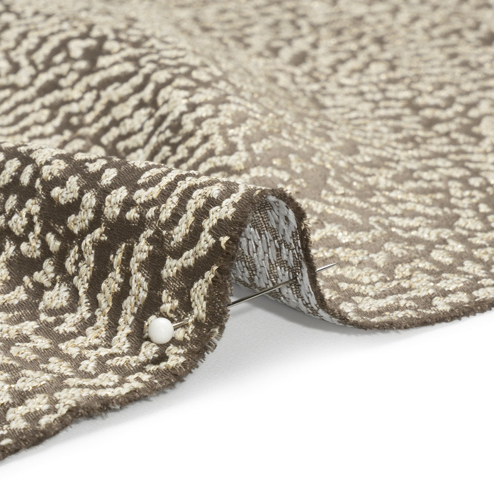 Metallic Drapery Jacquard - Mole Mottled - British Imported - Joann Fabrics