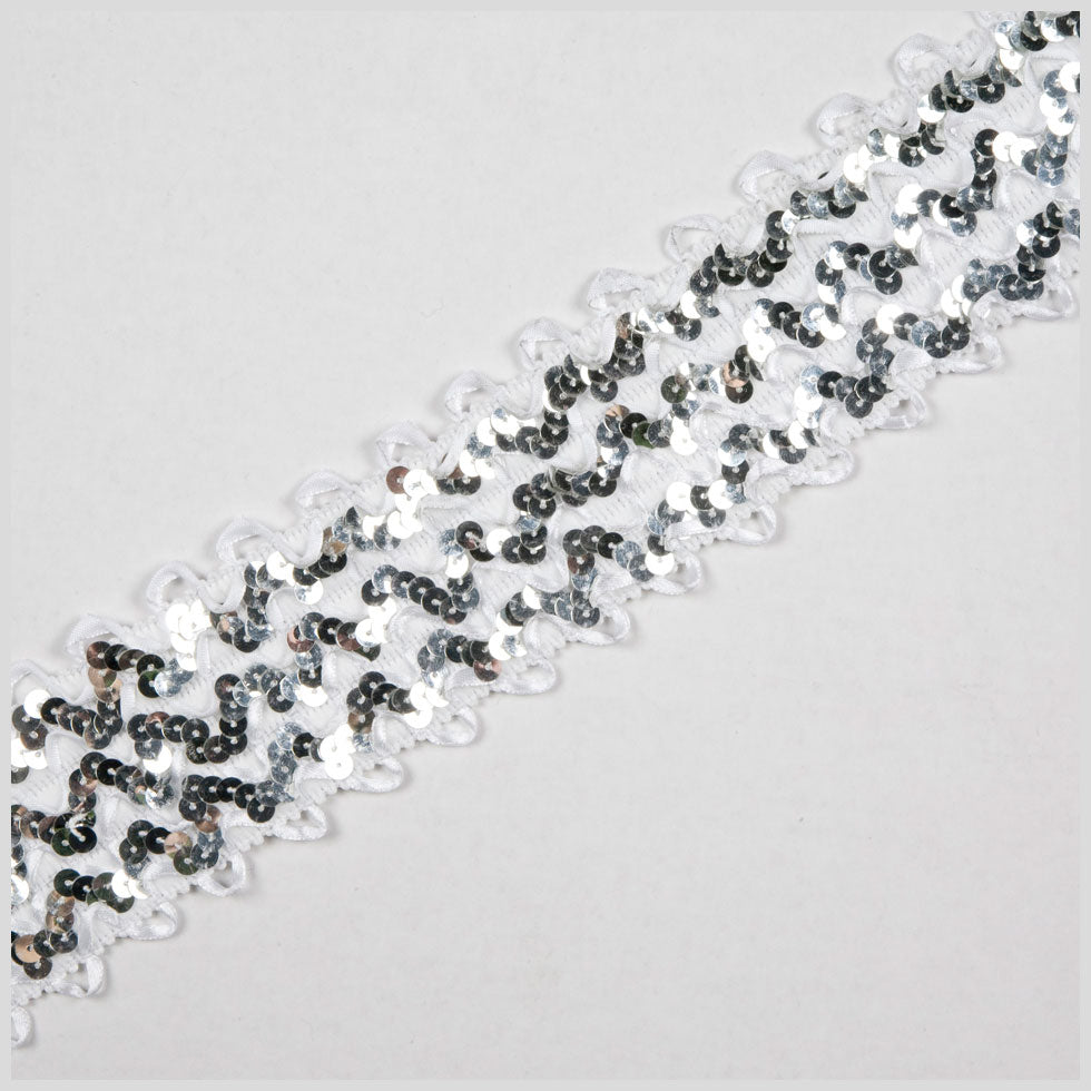 White/Silver Fancy Sequin Trim - Joann Fabrics