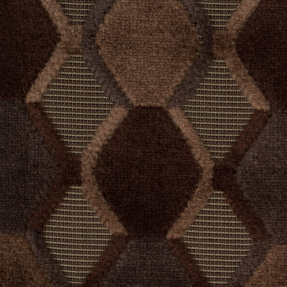Brown Geometric Velvet - Joann Fabrics