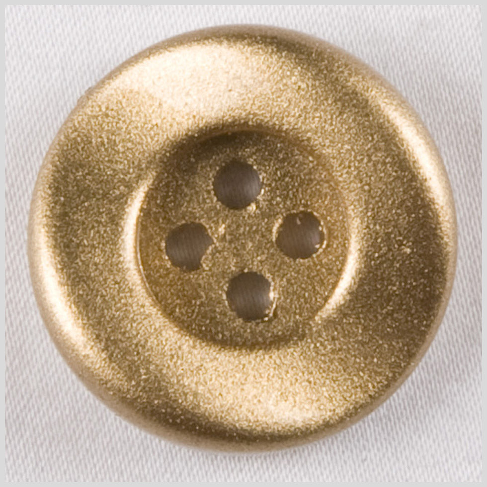 Plastic 4-Hole Button - 28L/18mm - Metallic Gold Tire Rim - Joann Fabrics