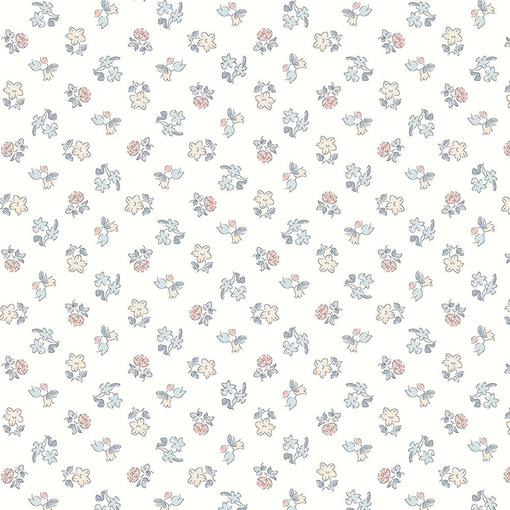 Liberty Art Fabrics Muted Gray and Pink Spring Buds Lasenby Quilting Cotton - Joann Fabrics