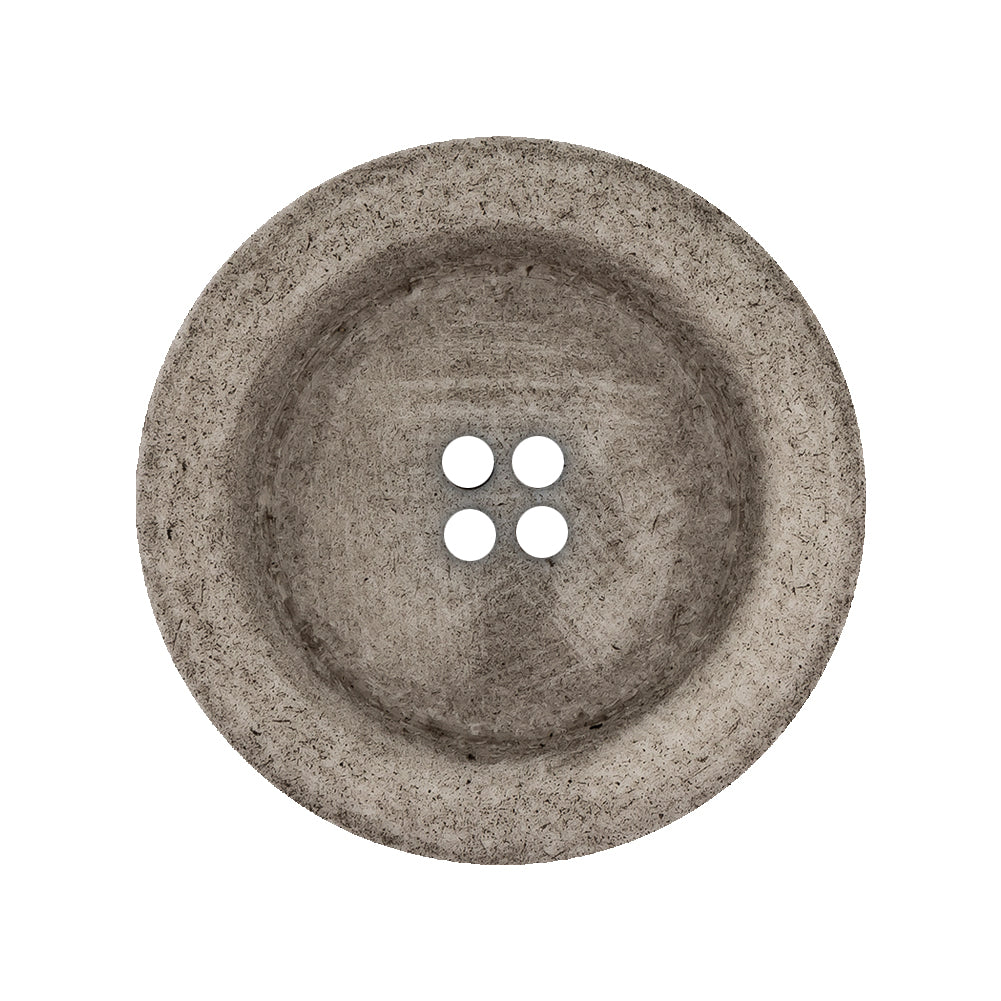 Italian Matte White and Gray Speckled 4-Hole Jacket Button - 44L/28mm - Joann Fabrics