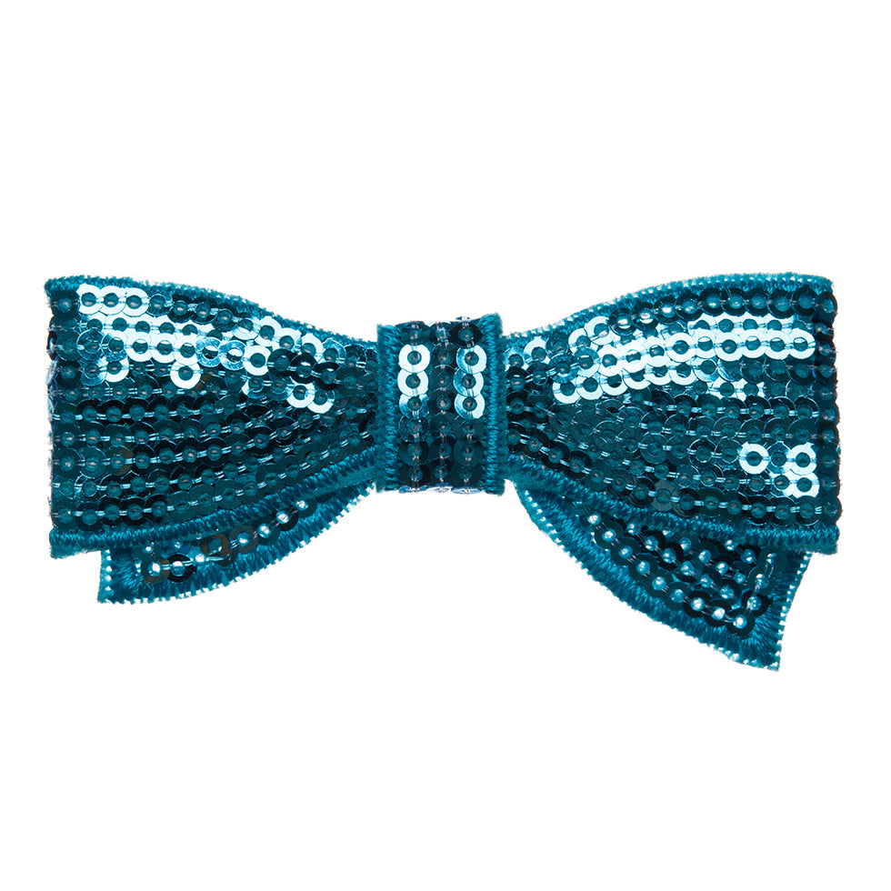 Turquoise Sequined Bow - Joann Fabrics