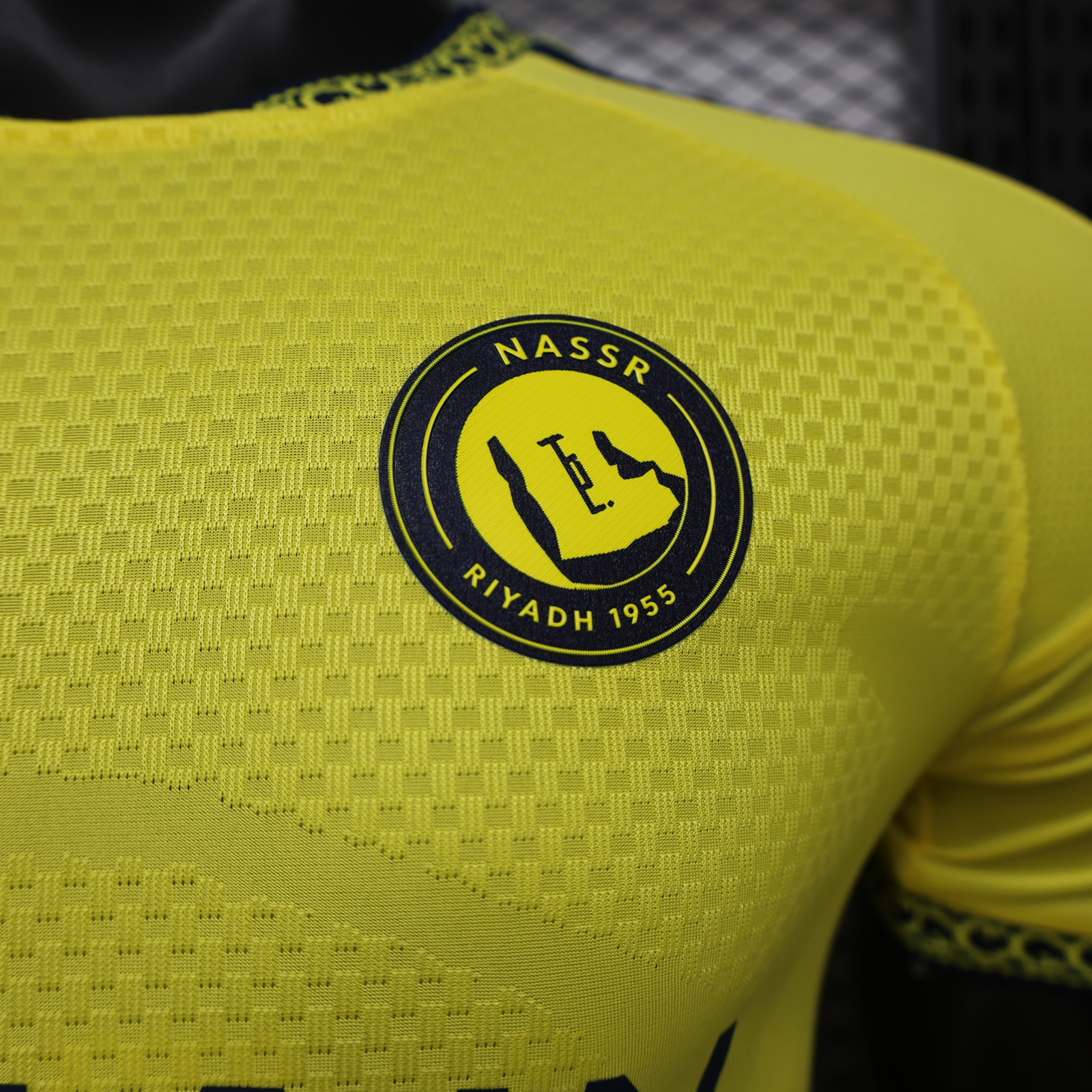 Al Nassr Riyadh Victory 26-27 Home Jersey With HUMAIN Sponsor - Player Version - UnitedFutballJersey