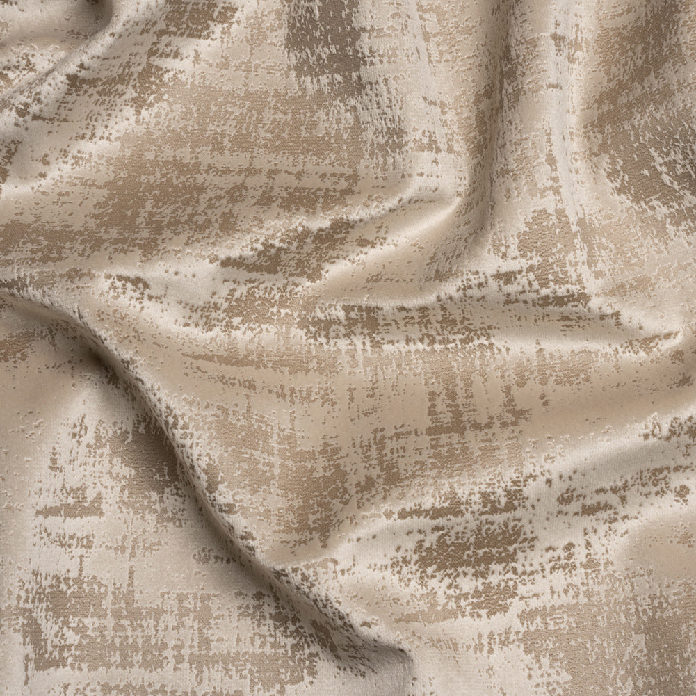 Kasa Beige Crosshatching Embossed Knit Velvet - Joann Fabrics