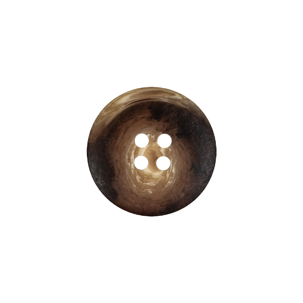 Demitasse and Beige Swirled Semitranslucent 4-Hole Plastic Button - 28L/18mm - Joann Fabrics
