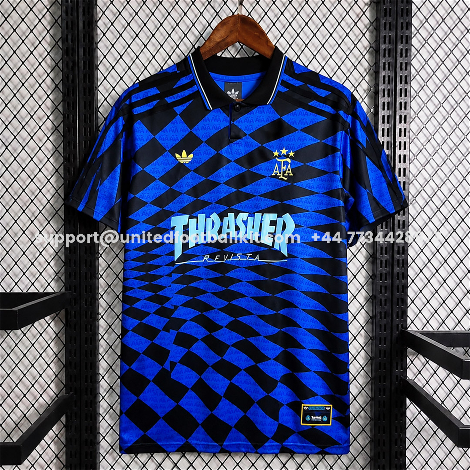 Argentina 2026 Blue With Black Geometric Special Jersey - Fans Version - UnitedFutballJersey