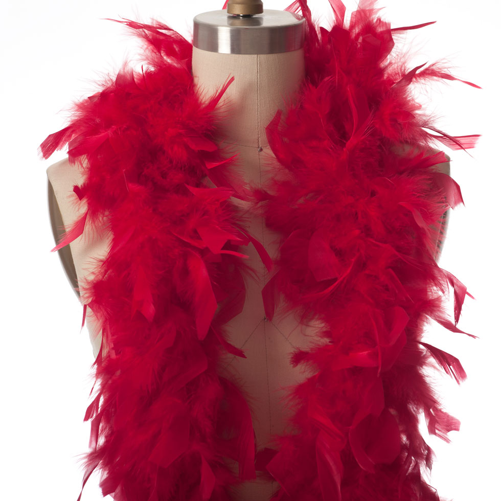 Red Chandelle Turkey Feather Boa - Joann Fabrics