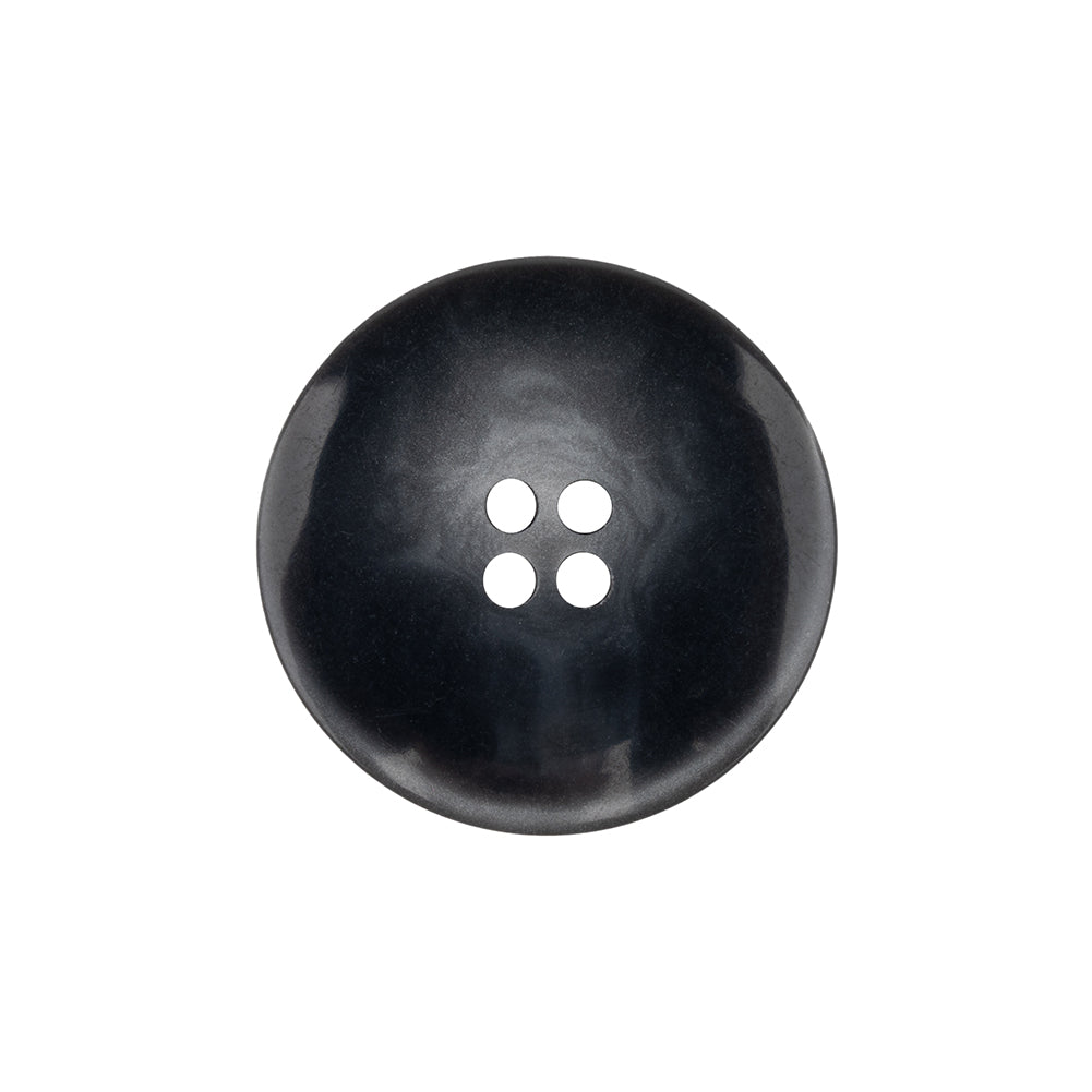 Matte Dove Gray and Shiny Midnight Narrow Rimmed 4-Hole Plastic Button - 36L/23mm - Joann Fabrics