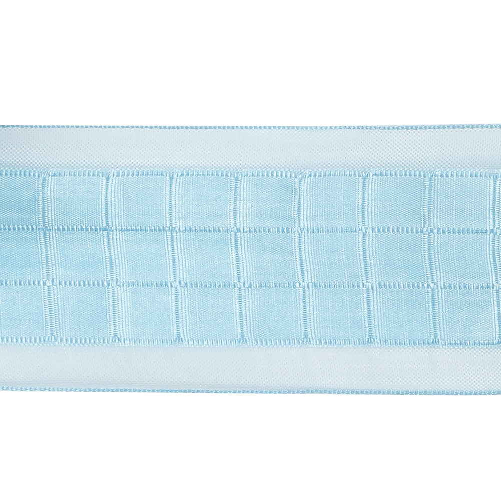 Baby Blue Squares and Sheer Borders Ribbon - 36mm - Joann Fabrics