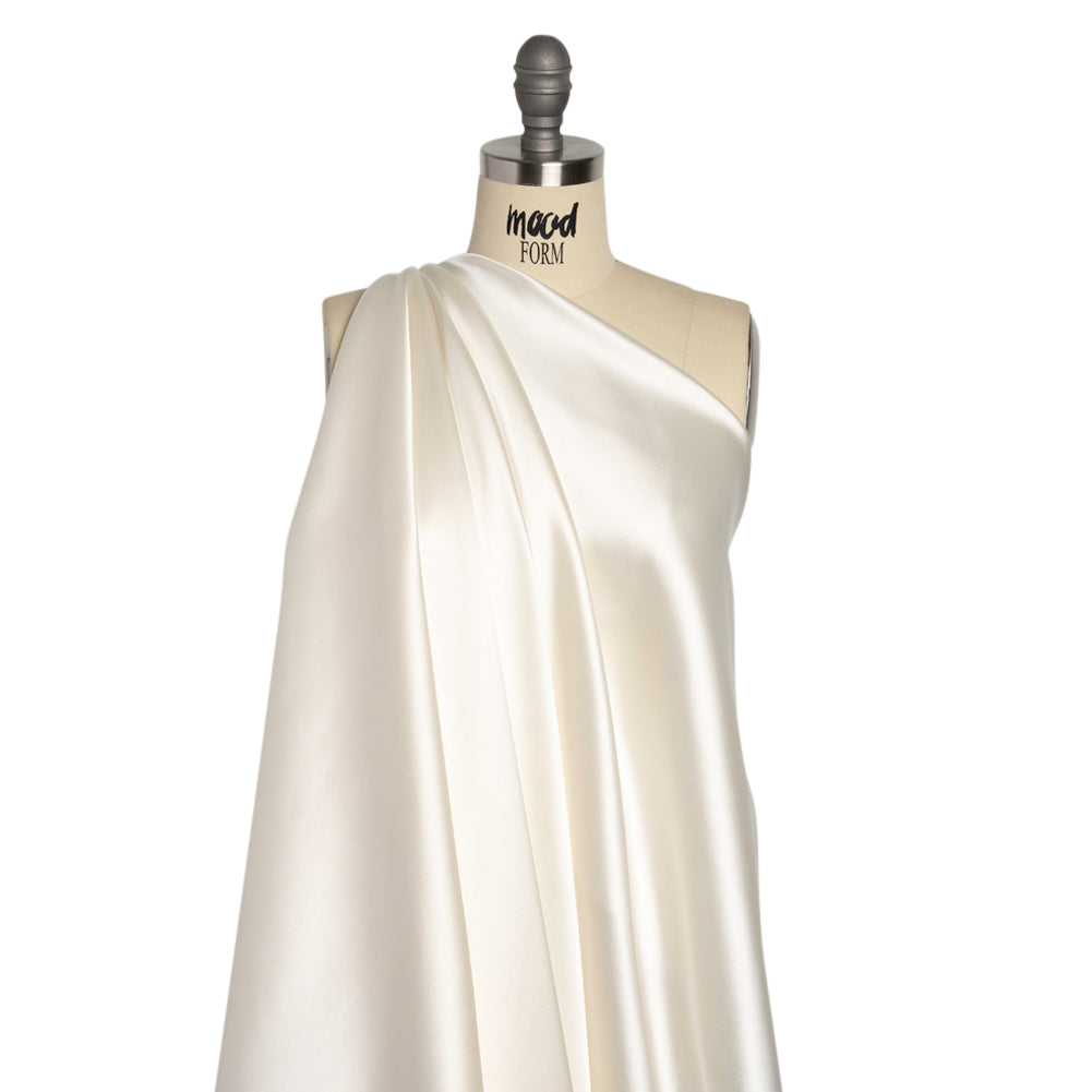 Stretch Satin Made in Italy - Polished White with White Backing - Premium Collection - Joann Fabrics