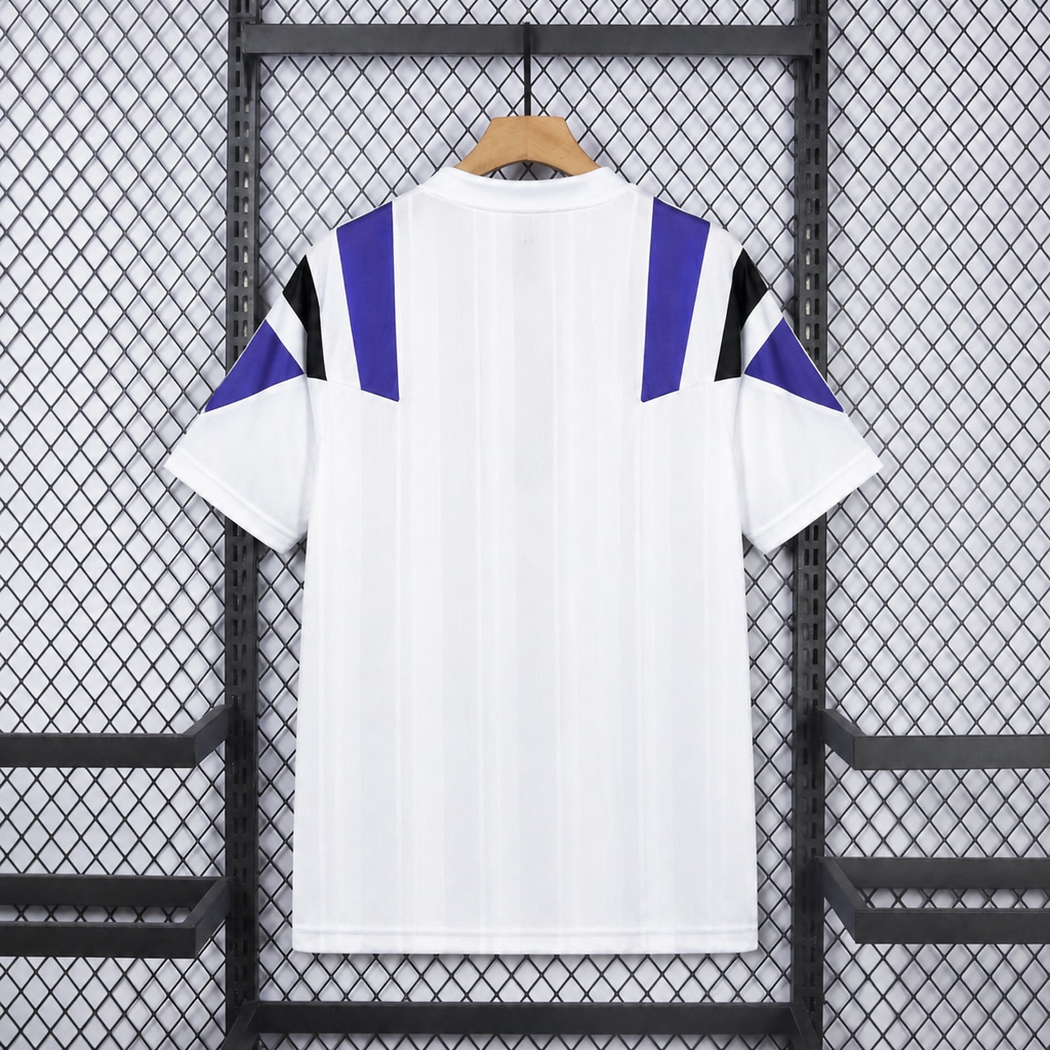 Real Madrid 26-27 Adidas Originals Retro Style White Purple Jersey - Fans Version - UnitedFutballJersey