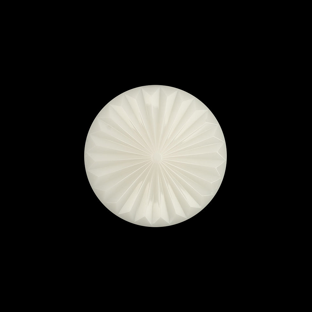 Italian White Radial Cone Shaped Shank Back Button - 30L/19mm - Joann Fabrics