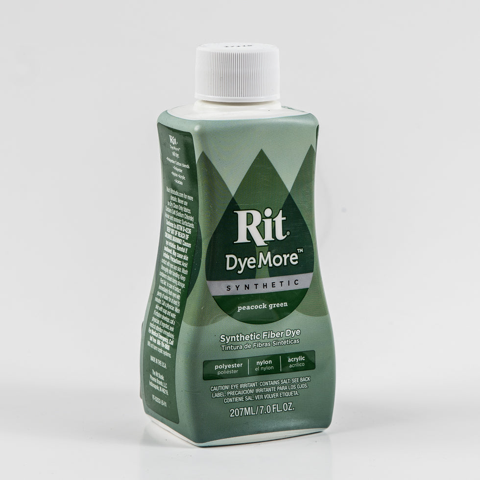 Rit DyeMore Synthetic Fiber Dye - Peacock Green - 7oz Bottle - Joann Fabrics