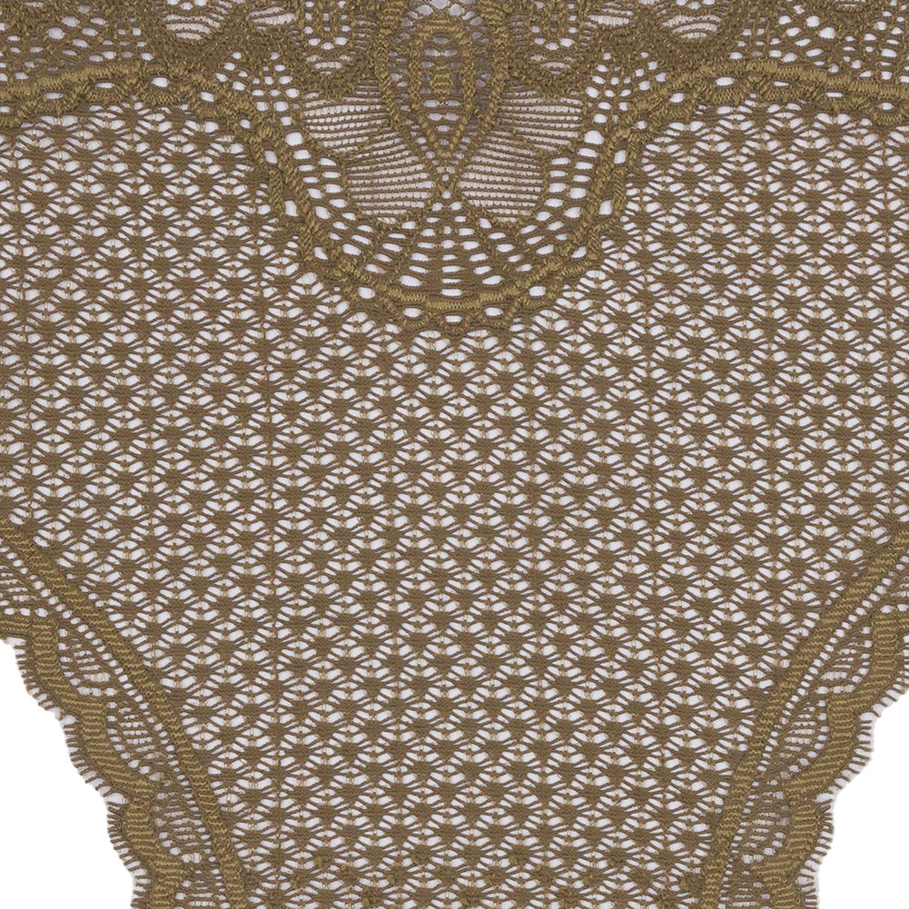 Moss Stretch Lace Panty Trim Panel - 10.25