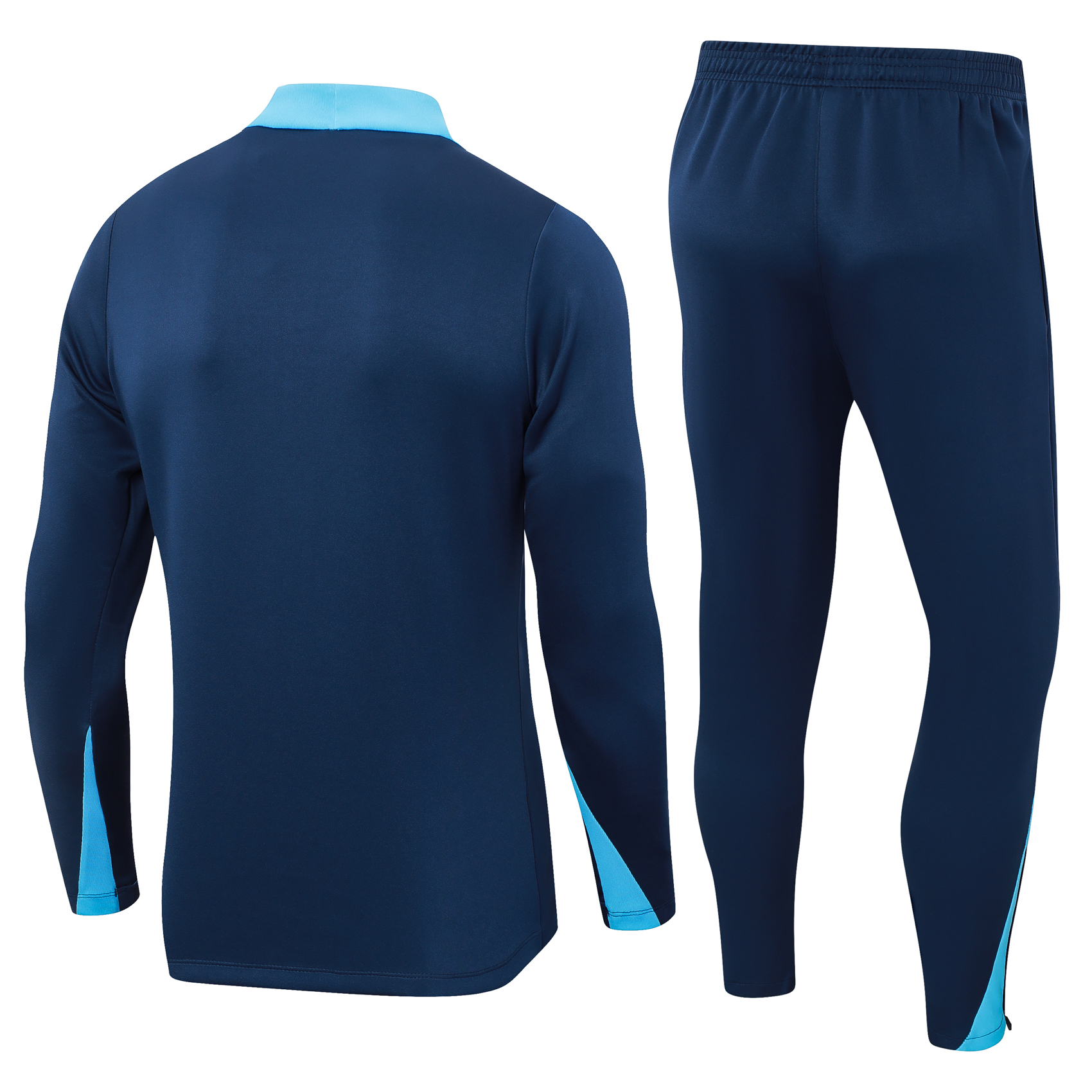 2024/2025 Chelsea Half-Pull Training Suit Royal Blue Football Shirt 1:1 Thai Quality Set
