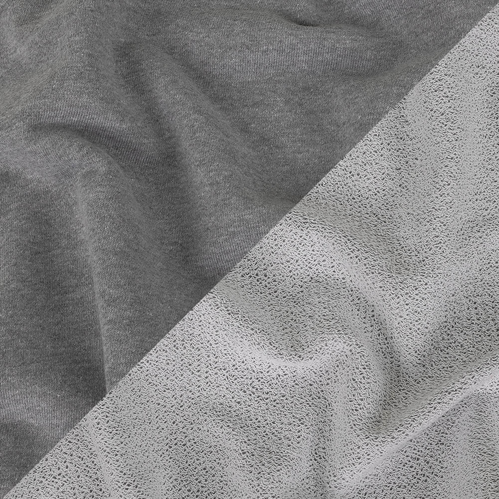 Heathered Dapple Gray and White Cotton Blend French Terry - Joann Fabrics