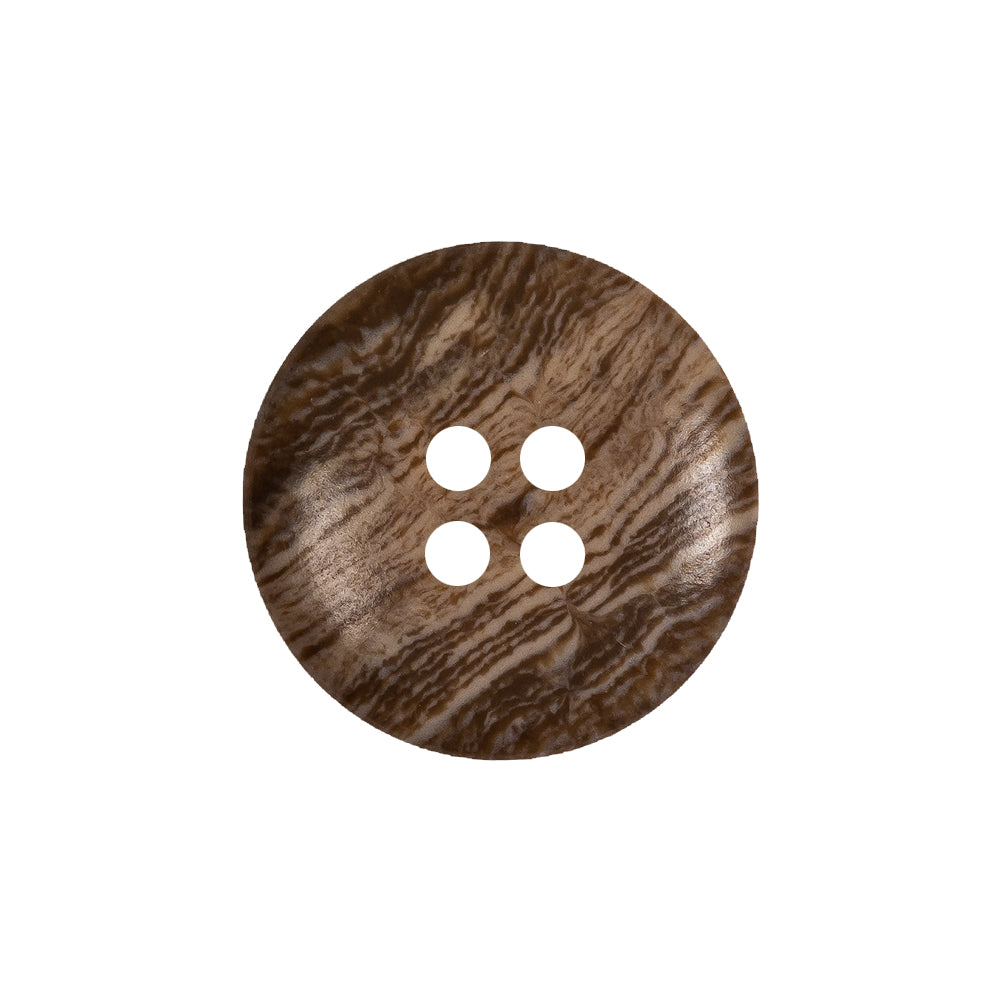 Brown Wood Grain 4-Hole Plastic Textured Button - 34L/21.5mm - Joann Fabrics