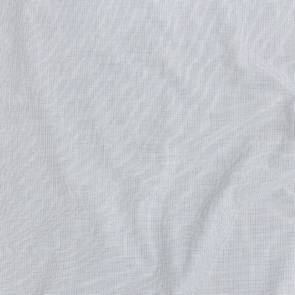 Premium Cornflower Blue and Black Graph Check Cotton Shirting - Joann Fabrics