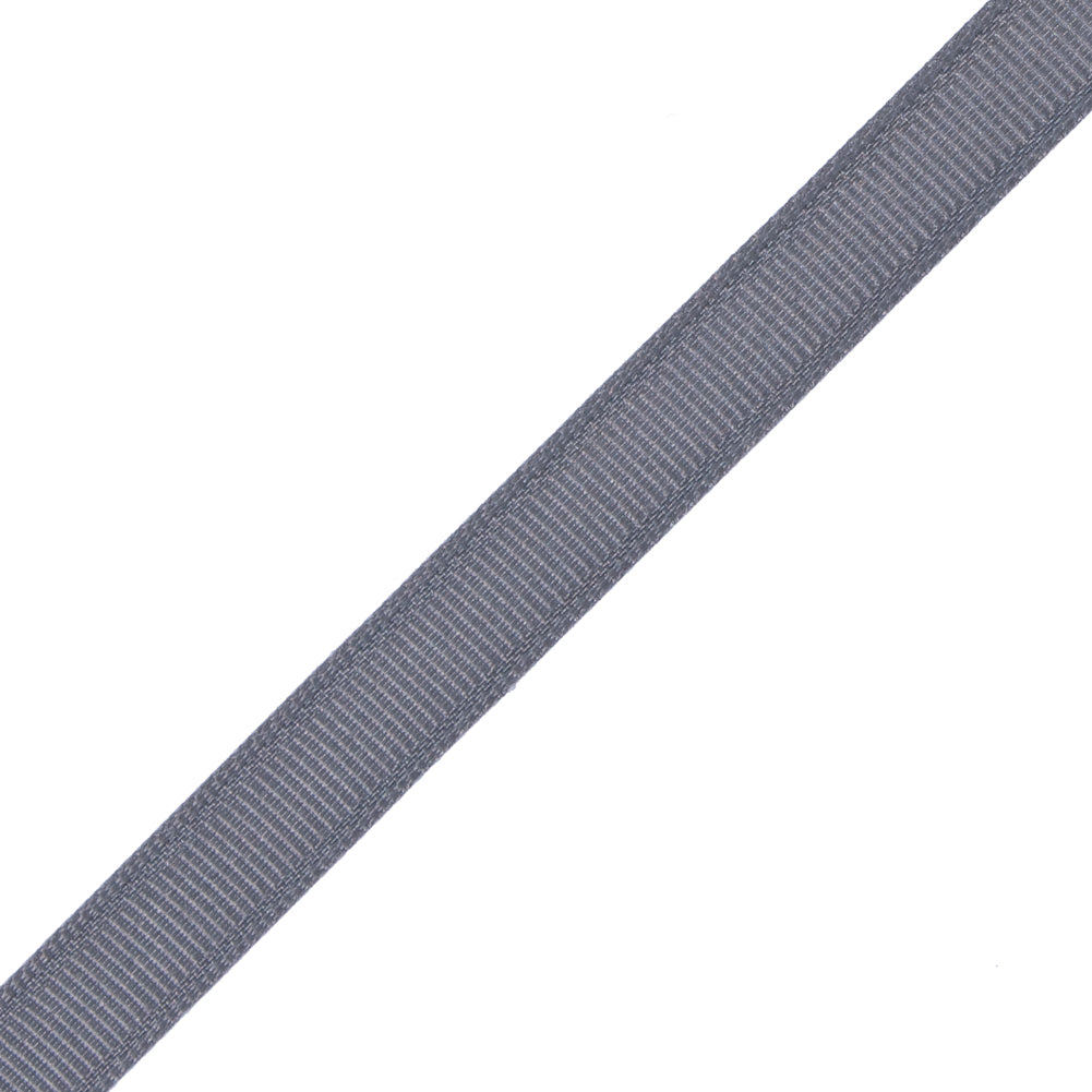 Gray Grosgrain Ribbon - 0.375