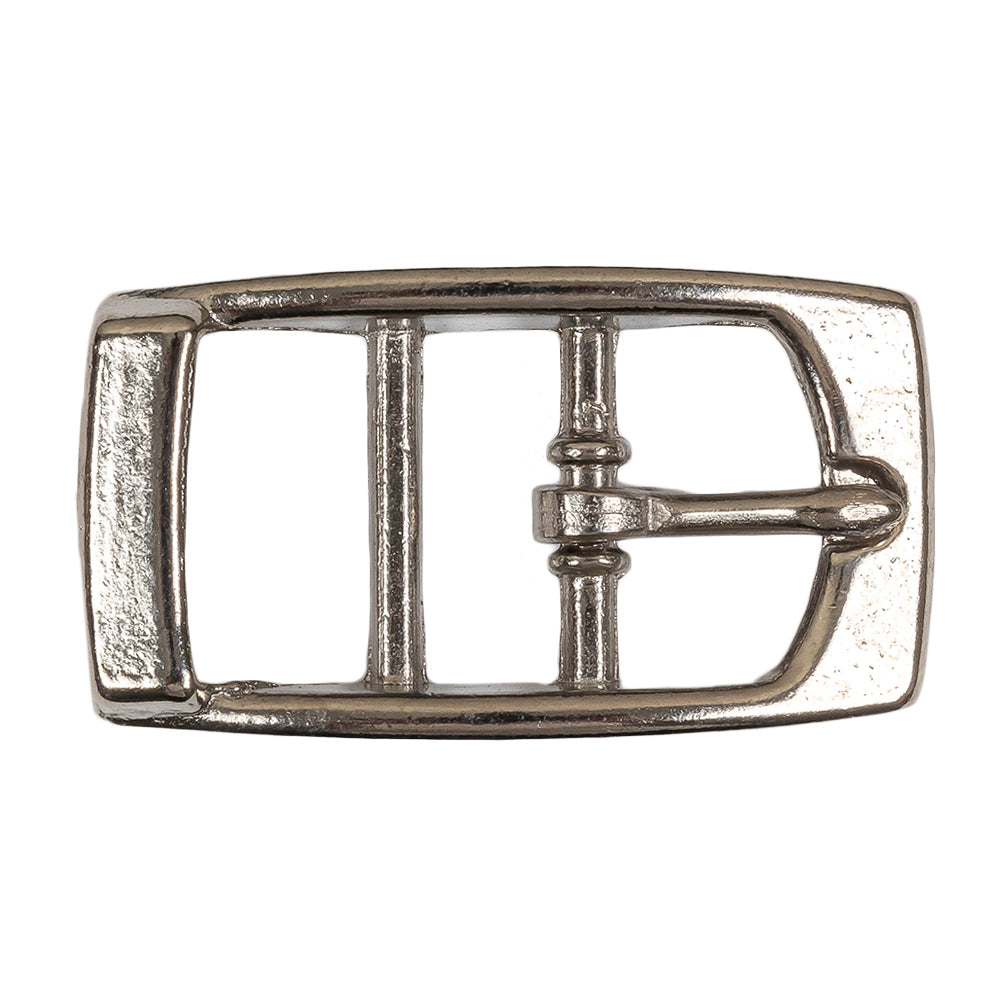 Silver Rectangular Metal Buckle - 0.75