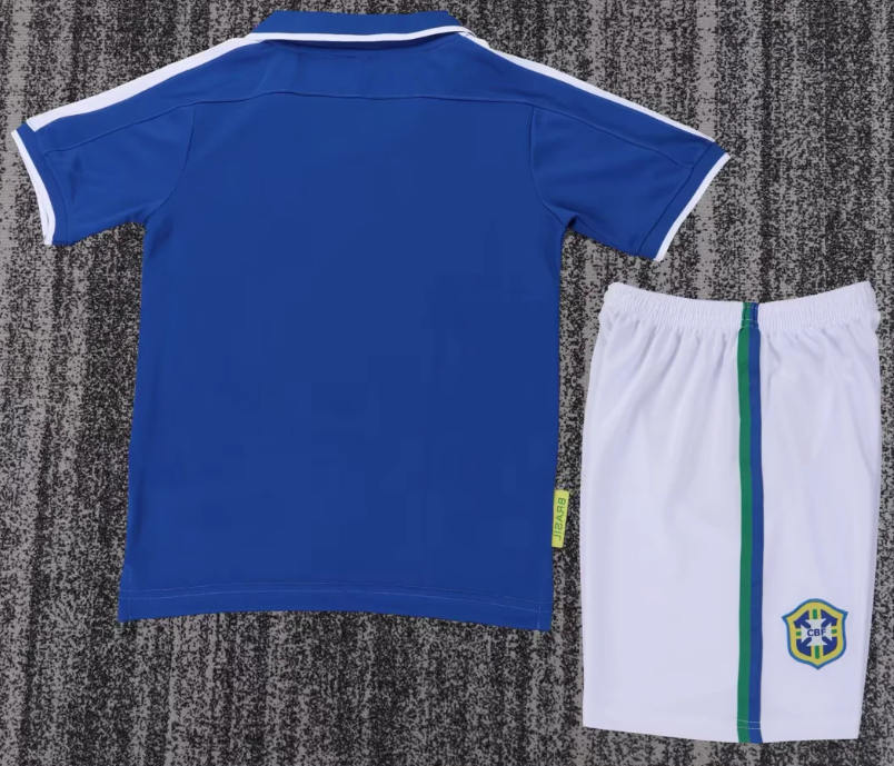 1997 Retro Brazil Soccer Jersey Away 1:1 Thai Quality Kids Size