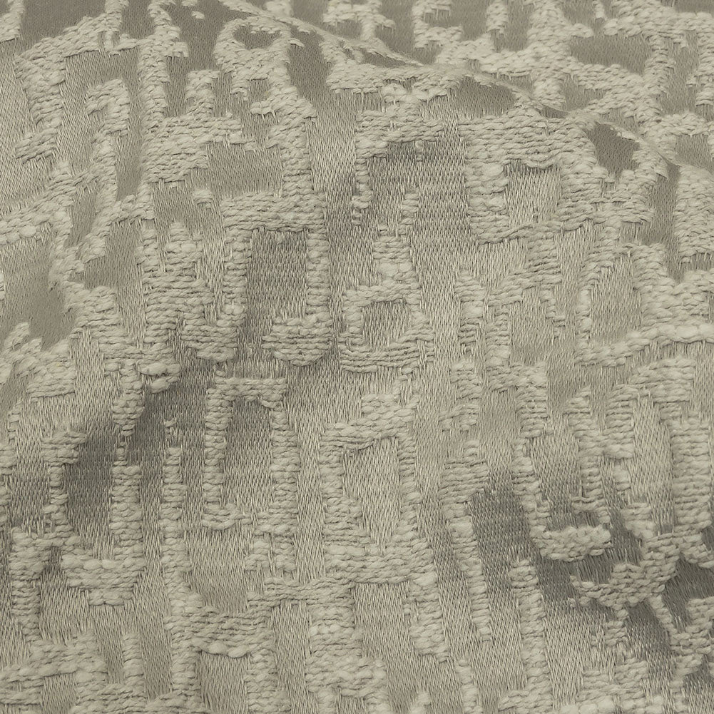 Cotton and Recycled Polyester Drapery Jacquard - Silver Bark-Like Abstract - British Imported - Joann Fabrics