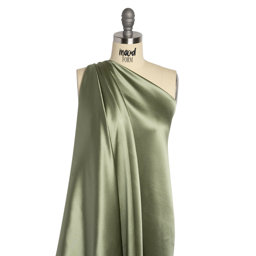 Silk Crepe Back Satin - Oil Green - Premium Collection - Joann Fabrics