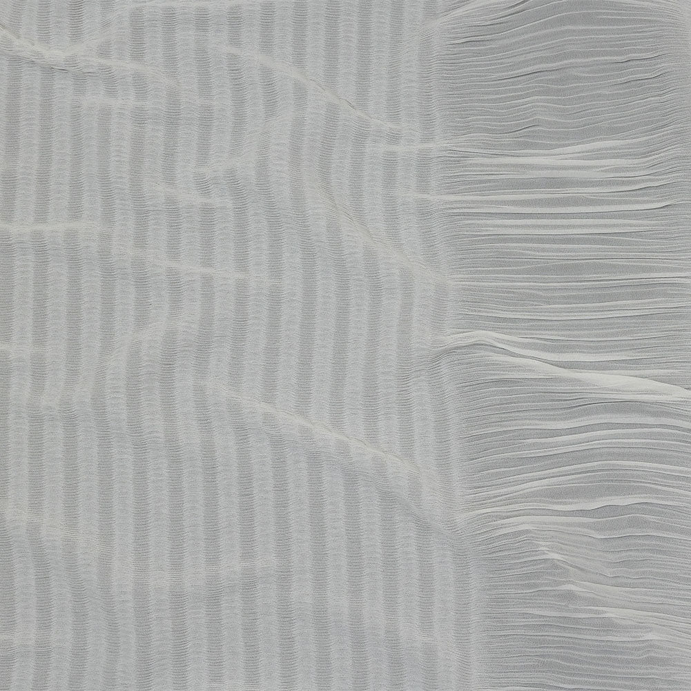 The Row Italian White Pleated Stripes Polyester Chiffon - Joann Fabrics