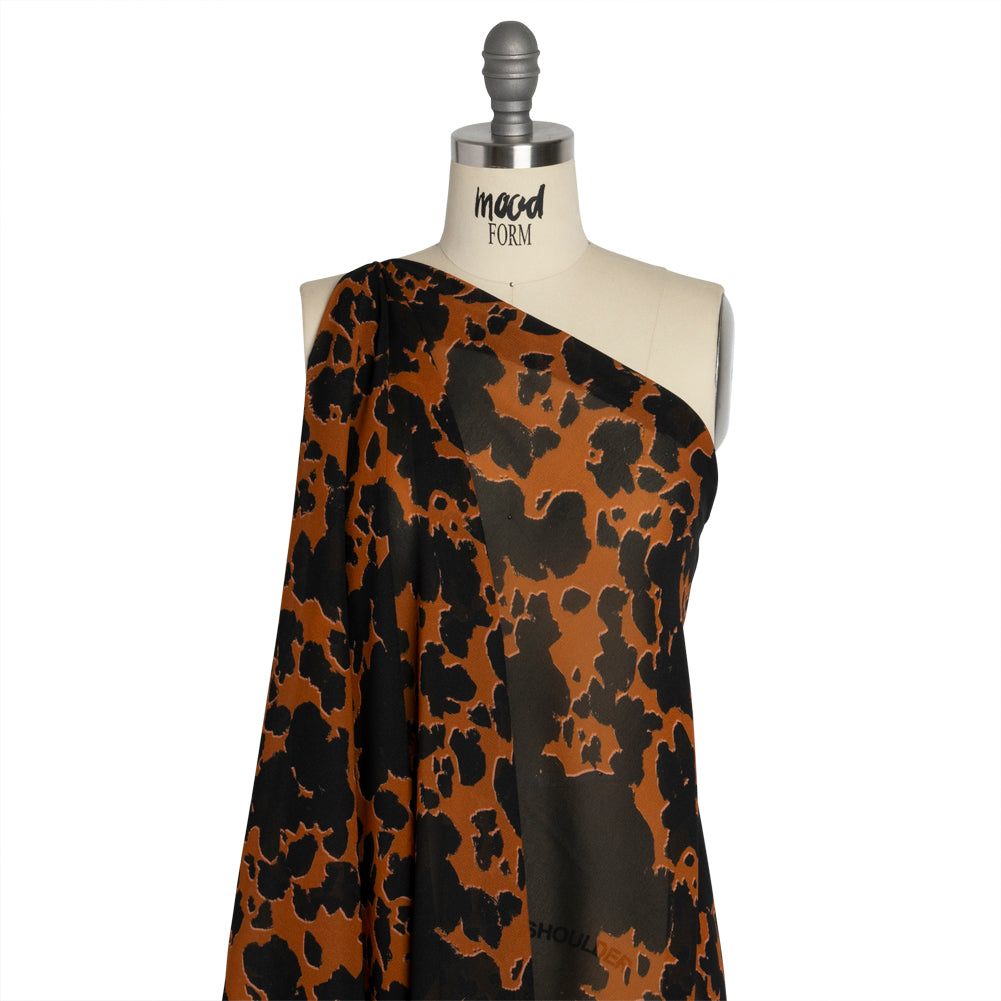 Mood Exclusive Brown Back to Zanzibar Viscose Georgette - Joann Fabrics