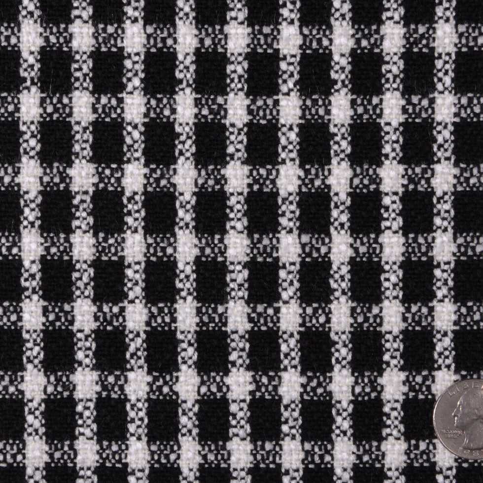 Black/Off-White Plaid Coating - Joann Fabrics