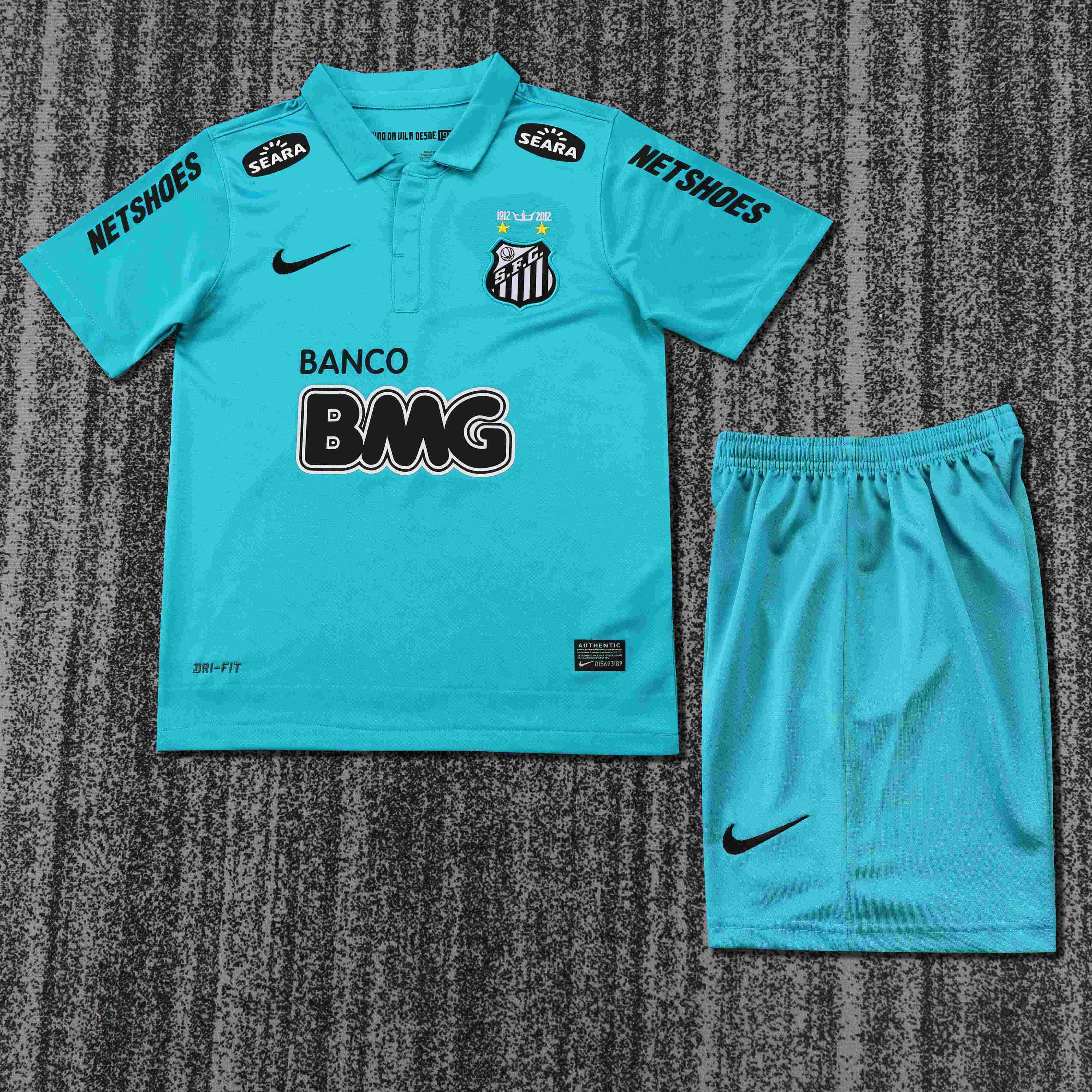2012/2013 Retro Santos Third Away Football Shirt Kids Size 1:1 Thai Quality