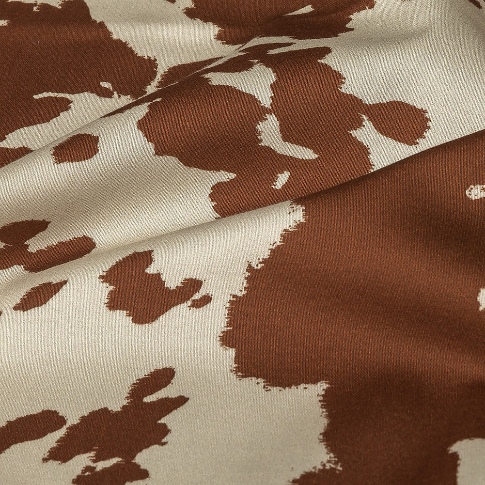 Mood Exclusive Brown Patina Bovine Best Stretch Cotton Sateen - Joann Fabrics