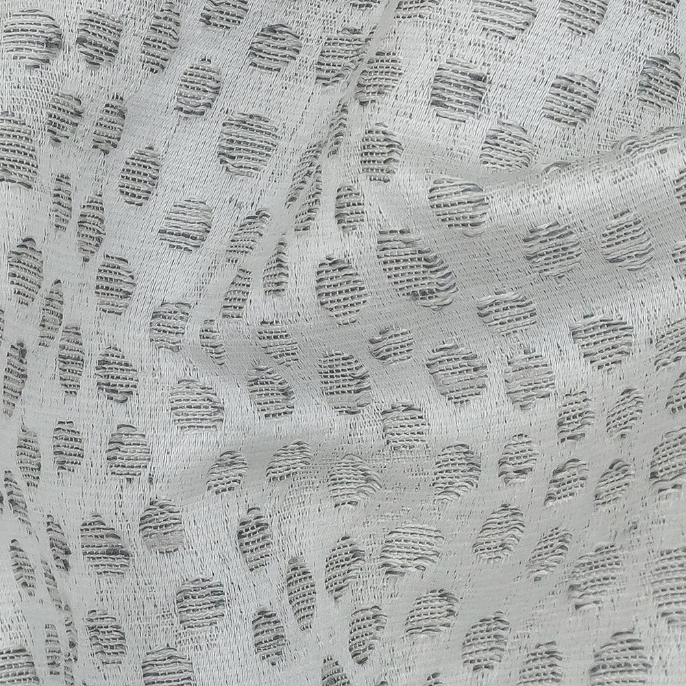 Polyester Jacquard - Platinum Spots - British Imported - Joann Fabrics