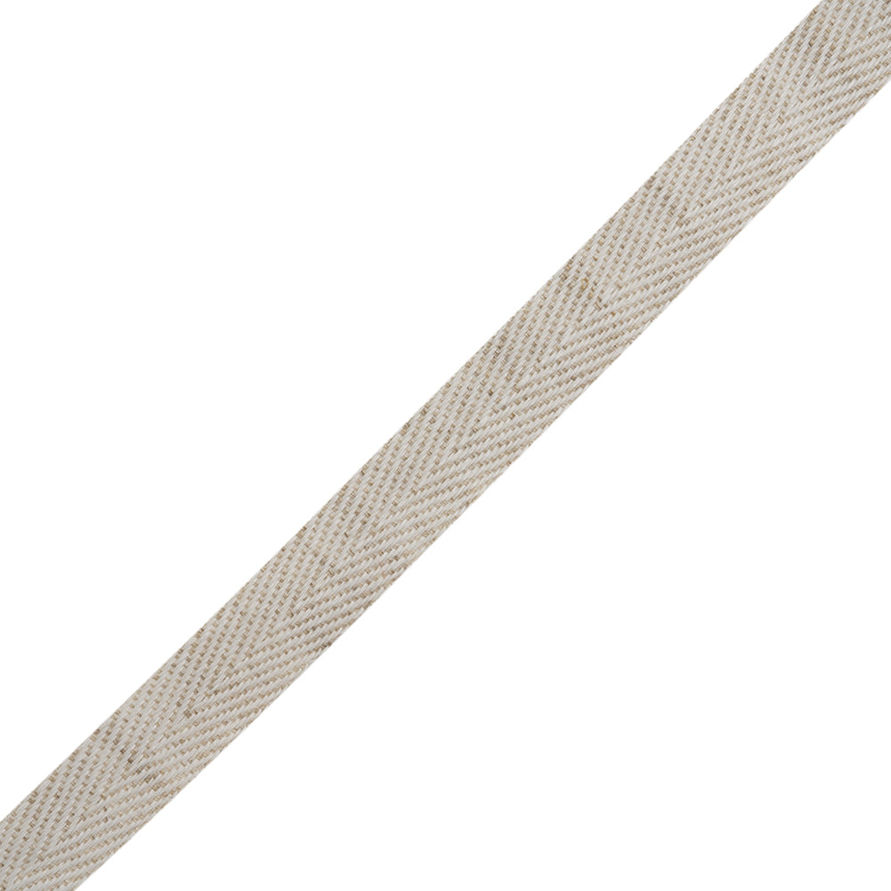 Linen Blend Twill Tape Made in Italy - 15mm - Oatmeal - Joann Fabrics