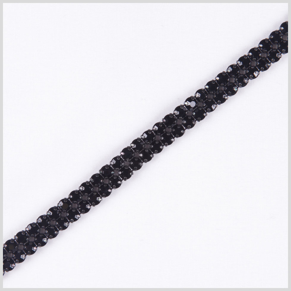 SS19 Black/Black Plated Metal & Czech Rhinestone - Joann Fabrics